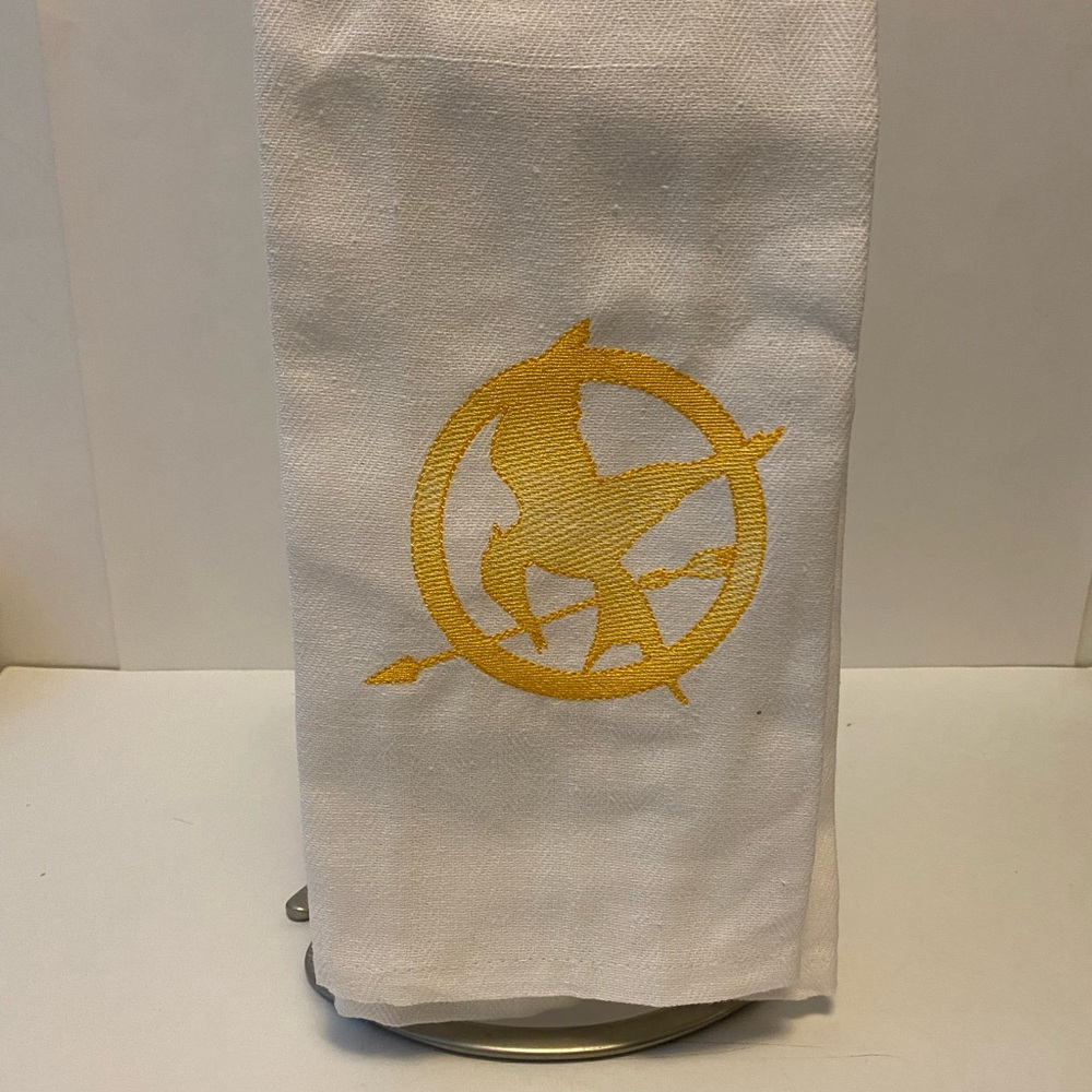 Mockingjay Embroidered Home Accent Towel